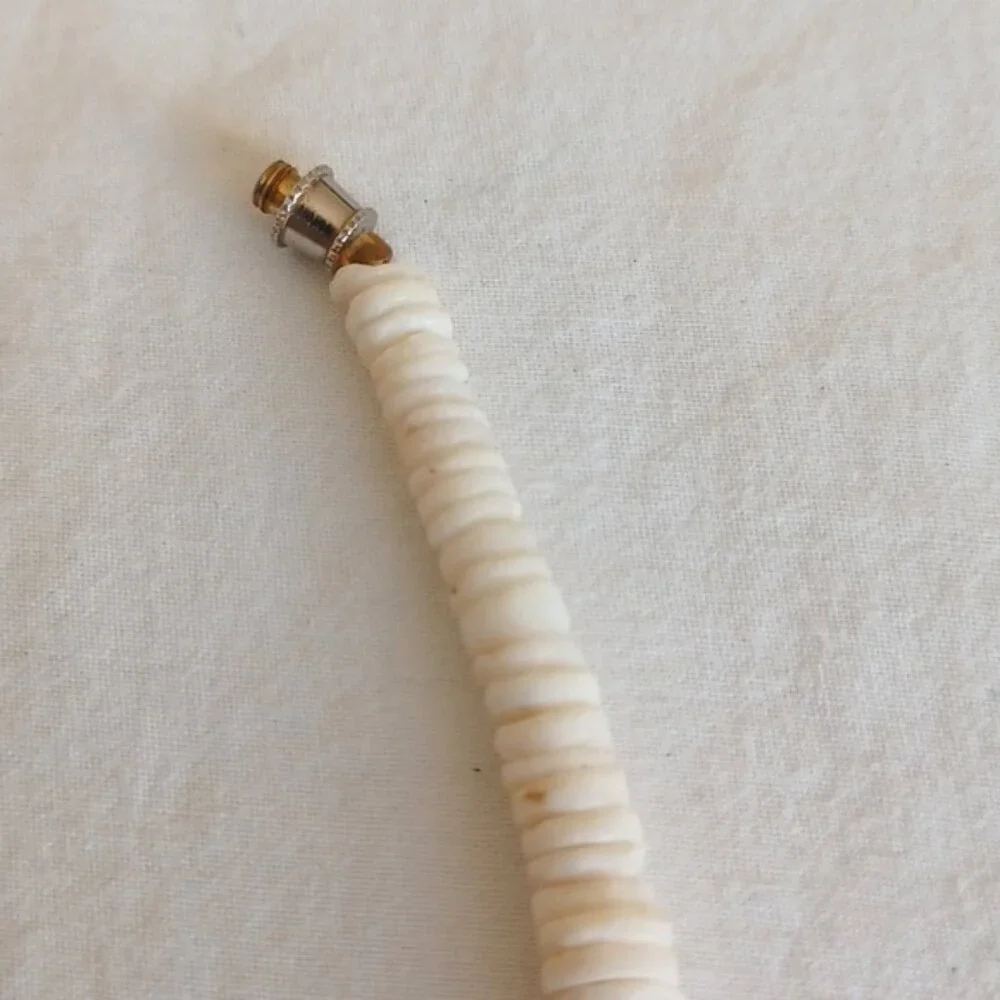2 PIECE SET Vintage White Puca Shell Necklace & Bracelet for Men or Women Unisex